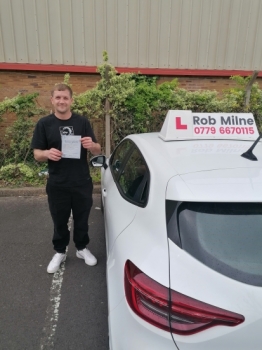 Many congratulations to a very happy Joe Shellard of Clevedon on an excellent drive and another well deserved 1st time pass at Weston Super Mare on April 30th