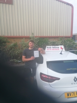 Many congratulations to a very happy Zak Wirdnam of Clevedon on an excellent drive and well deserved 1st time pass at Weston Super Mare on 1st August 2024